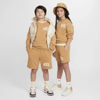 Nike Sportswear Club Big детские French Terry шорты цвет коричневый
