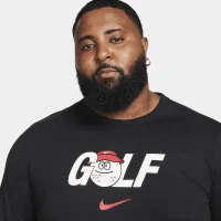 Nike мужские Long-Sleeve для гольфа футболка цвет черный