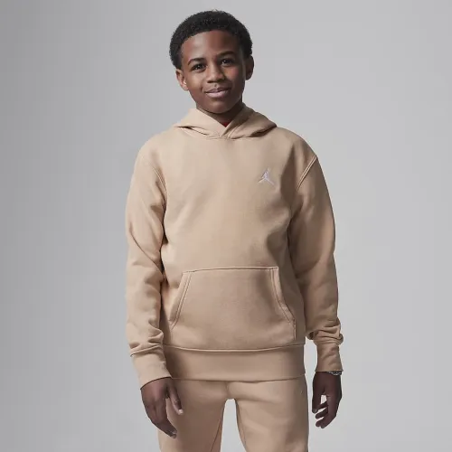 Nike Jordan MJ Brooklyn Big детские Fleece Pullover Толстовка с капюшоном цвет коричневый