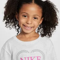 Nike Little дитячі Game, Swoosh, Match Boxy футболка колір сірий