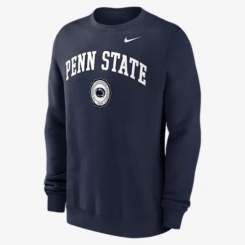 Penn State Nittany Lions Arched Seal чоловічі Nike College Pullover Crew блакитний