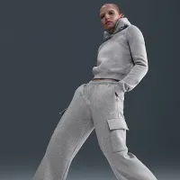 Nike Sportswear Phoenix Fleece жіноча Cargo Sweatpants колір сірий