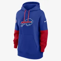 Buffalo Bills Sideline Essential женская Nike NFL Pullover Толстовка с капюшоном синий