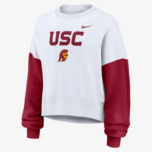 USC Trojans Primetime жіноча Nike College Pullover Crew колір білий