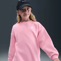 Nike Sportswear Club Fleece Big дитячі оверсайз світшот Pink