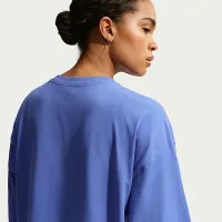 Nike Sportswear женская оверсайз Long-Sleeve футболка синий