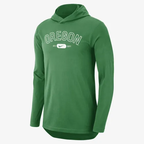 Oregon чоловічі Nike Dri-FIT College Hooded футболка колір зелений