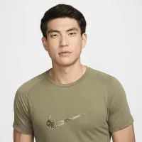 Nike Flex Rep мужские Dri-FIT Short-Sleeve Fitness Top цвет зеленый