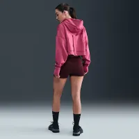 Nike Pro женская Therma-FIT Fleece Толстовка с капюшоном цвет фиолетовый