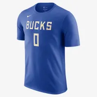 Damian Lillard Milwaukee Bucks Essential City Edition чоловічі Nike NBA футболка блакитний