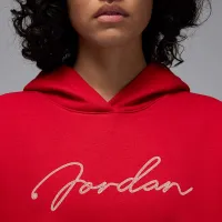 Nike Jordan Brooklyn Fleece женская Pullover Толстовка с капюшоном цвет красный