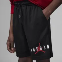 Nike Jordan Essentials Big дитячі Graphic Mesh шорти колір чорний