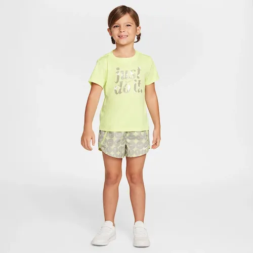Nike Dri-FIT Essentials Little детские 2-Piece Printed Sprinter набор Yellow