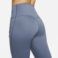 Nike Go женская Firm-Support С высокой Талией 7/8 лосины с карманамисиний