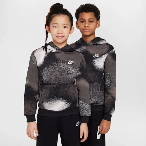 Nike Sportswear Club Fleece Big дитячі Толстовка з капюшоном колір чорний
