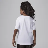 Nike Jordan Dri-FIT MJ Sport Big дитячі Graphic футболка колір білий
