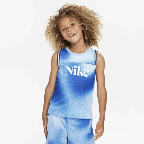 Nike Culture of баскетбольні Printed Pinnie Little Kids Top блакитний