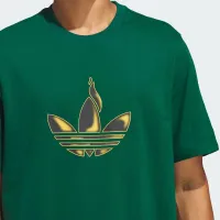 Футболка adidas Originals Trefoil Torch Tee JD2833 - зеленая