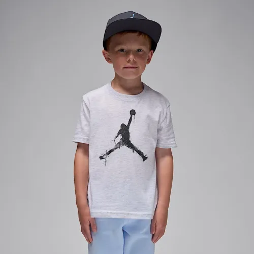 Nike Jordan Flight Essentials Little дитячі Printed футболка колір коричневий