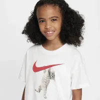 Nike Sportswear Big детские (Girls') футболка цвет белый