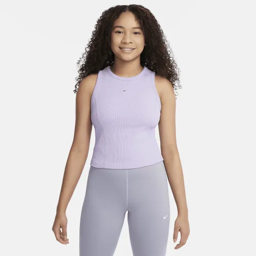 Nike Girls' Dri-FIT Tank цвет фиолетовый