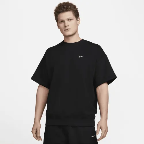 Nike Solo Swoosh чоловічі Short-Sleeve French Terry Top колір чорний