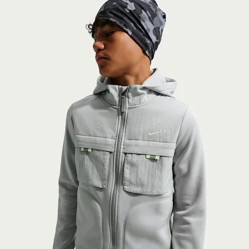 Nike Sportswear City Utility Big детские Full-Zip Толстовка с капюшоном цвет серый