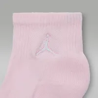 Nike Jordan Everyday Essentials Big детские Ankle носки (6 пары) Pink
