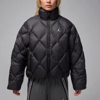 Nike Jordan Brooklyn жіноча Quilted Puffer Куртка колір чорний