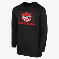 Canada Big детские Nike Core Long-Sleeve футболка цвет черный