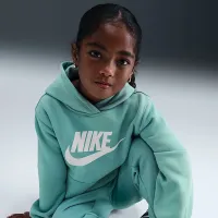 Nike Sportswear Club Fleece Little детские Толстовка с капюшоном набор цвет зеленый