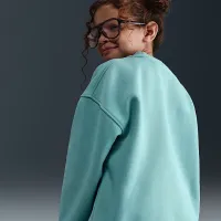 Nike Sportswear Club Fleece Big дитячі оверсайз світшот колір зелений