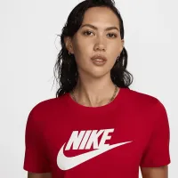 Nike Sportswear Essentials жіноча Logo футболка колір червоний