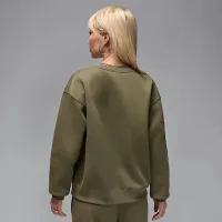 Nike Jordan Brooklyn Fleece жіноча Crew-Neck світшот колір зелений