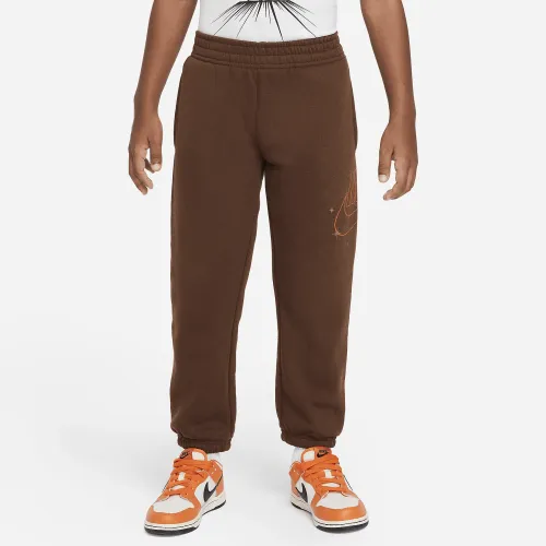 Nike Sportswear Shine Fleece Pants Little Kids Pants колір коричневий