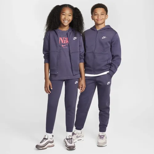 Nike Sportswear Club Fleece Big детские Tracksuit цвет фиолетовый