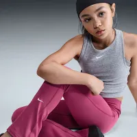 Nike One Girls' Dri-FIT Flaколір червоний лосіни колір фіолетовий
