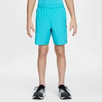 Nike Dri-FIT Challenger Big детские (для мальчиков) тренировочные шорты цвет зеленый