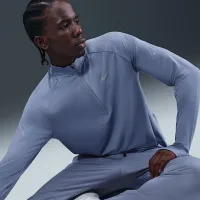 Nike Stride чоловічі Dri-FIT 1/4-Zip Running Top блакитний