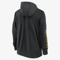 Oregon Ducks Sideline Team Issue чоловічі Nike College Full-Zip Толстовка з капюшоном колір чорний