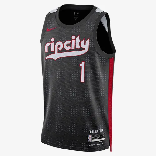 Anfernee Simons Portland Trail Blazers 2024/25 City Edition чоловічі Nike Dri-FIT NBA Swingman Jersey колір чорний
