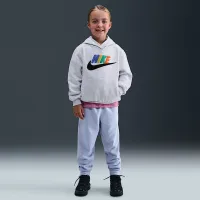 Nike Club Little детские Chenille Pullover Толстовка с капюшоном цвет коричневый