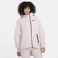 Nike Sportswear Tech Fleece жіноча оверсайз Full-Zip Толстовка з капюшоном Cape колір фіолетовий