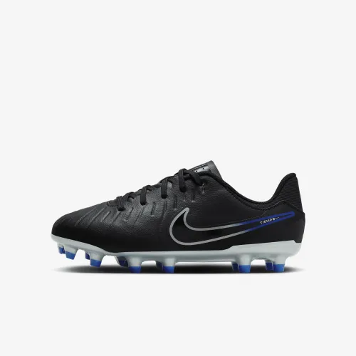 Nike Jr. Tiempo Legend 10 Academy Little/Big детские Multi-Ground Low-Top футбольные бутсы цвет черный