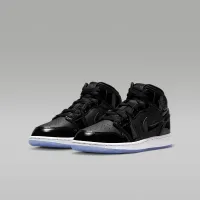 Nike Air Jordan 1 Mid SE Big детские Кроссовки цвет черный