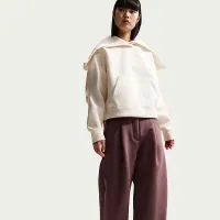 Nike Sportswear женская Loose Mid-Rise Fleece Trousers цвет фиолетовый