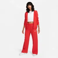 Nike Sportswear Club Fleece жіноча Mid-Rise Wide-Leg Sweatpants колір червоний