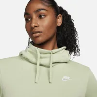 Nike Sportswear Club Fleece жіноча Funnel-Neck Толстовка з капюшоном колір зелений