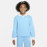 Nike Sportswear Club Fleece Big детские (Girls') Polo Top синий