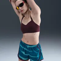 Nike Tempo жіноча Dri-FIT Mid-Rise Brief-Lined Running шорти блакитний